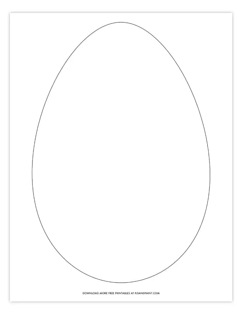 Free printable easter egg coloring pages