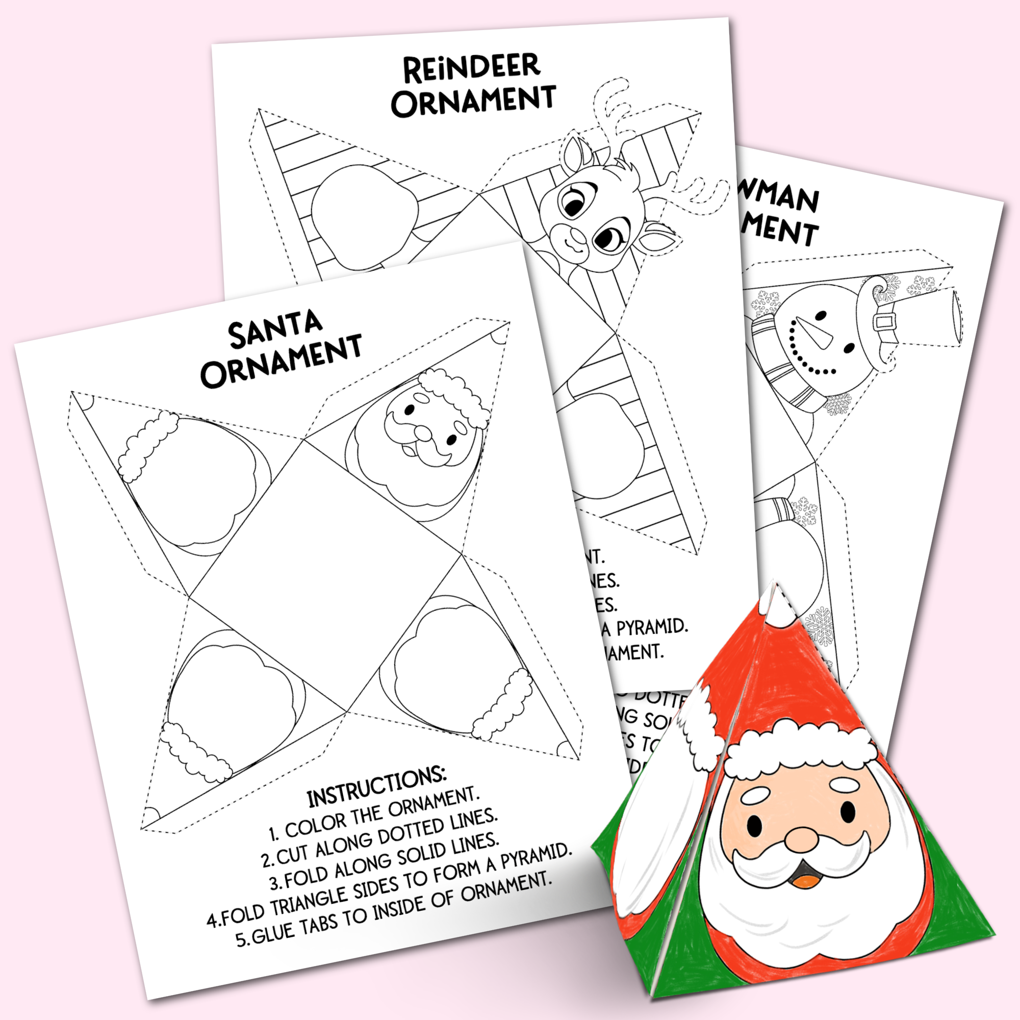Printable christmas ornaments