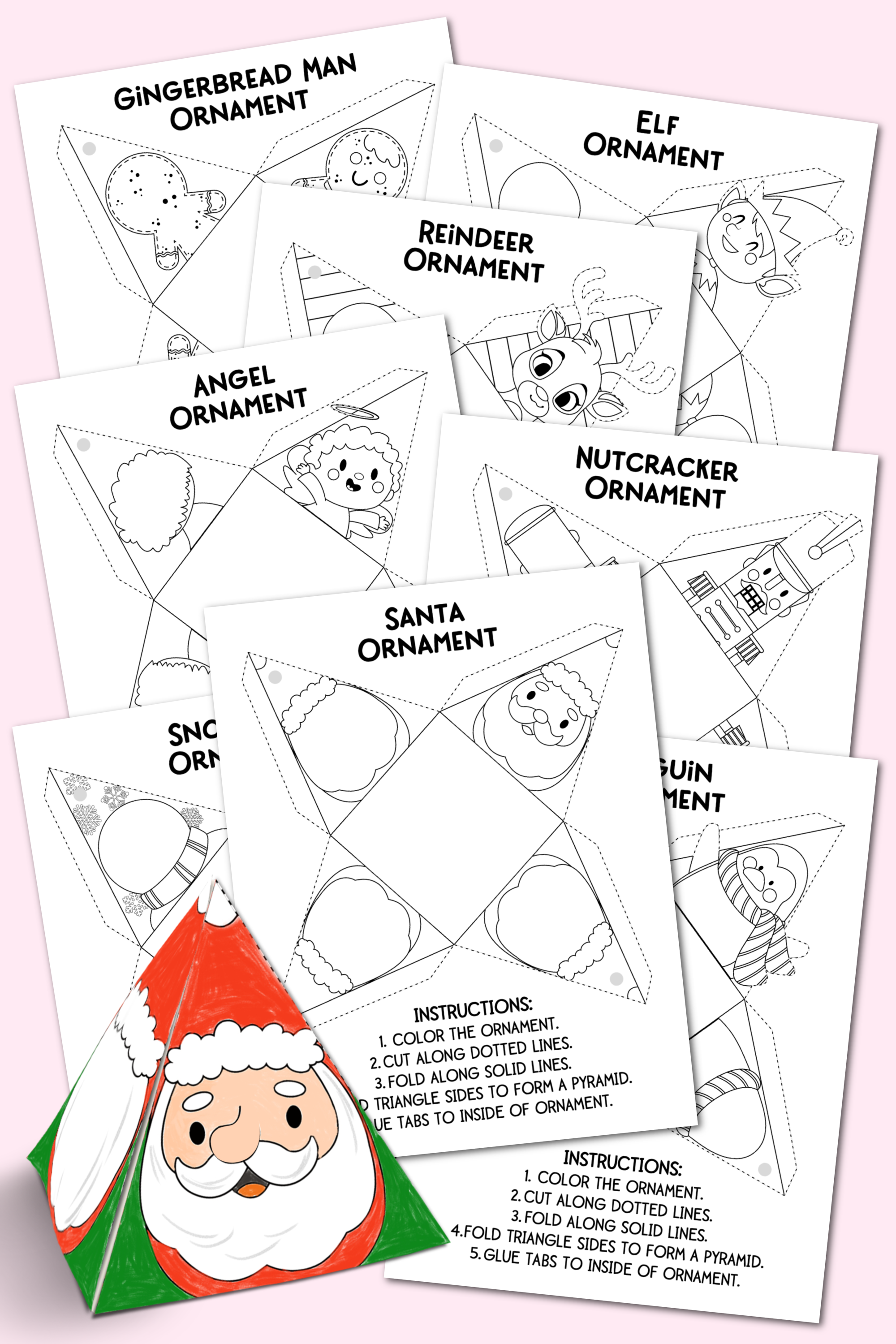 Printable christmas ornaments
