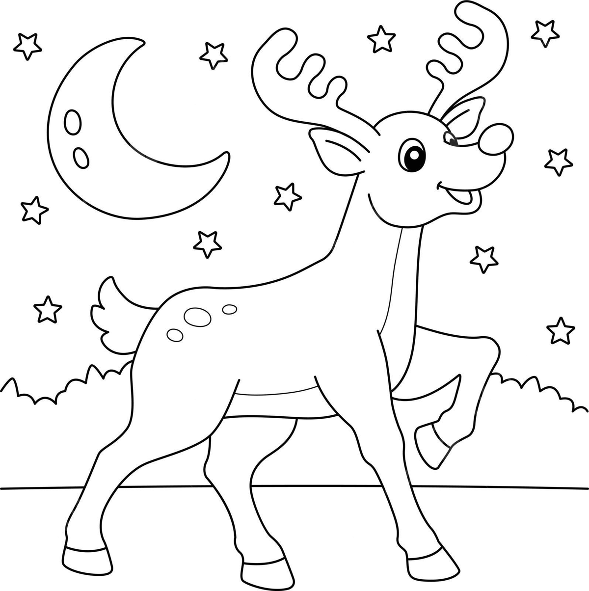 Christmas reindeer coloring page for kids colouring page holiday merry vector christmas drawing deer drawing reindeer drawing png and vector with transparent background for free download