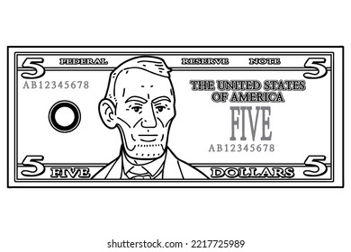Dollar bill vector art graphics