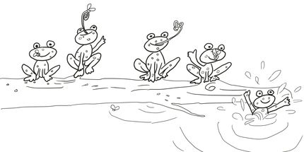 Little speckled frogs coloring page supercoloring frosch malvorlagen ausmalen ausmalbild