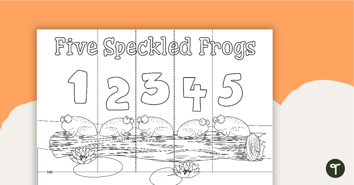 Five speckled frogs worksheet teach starter