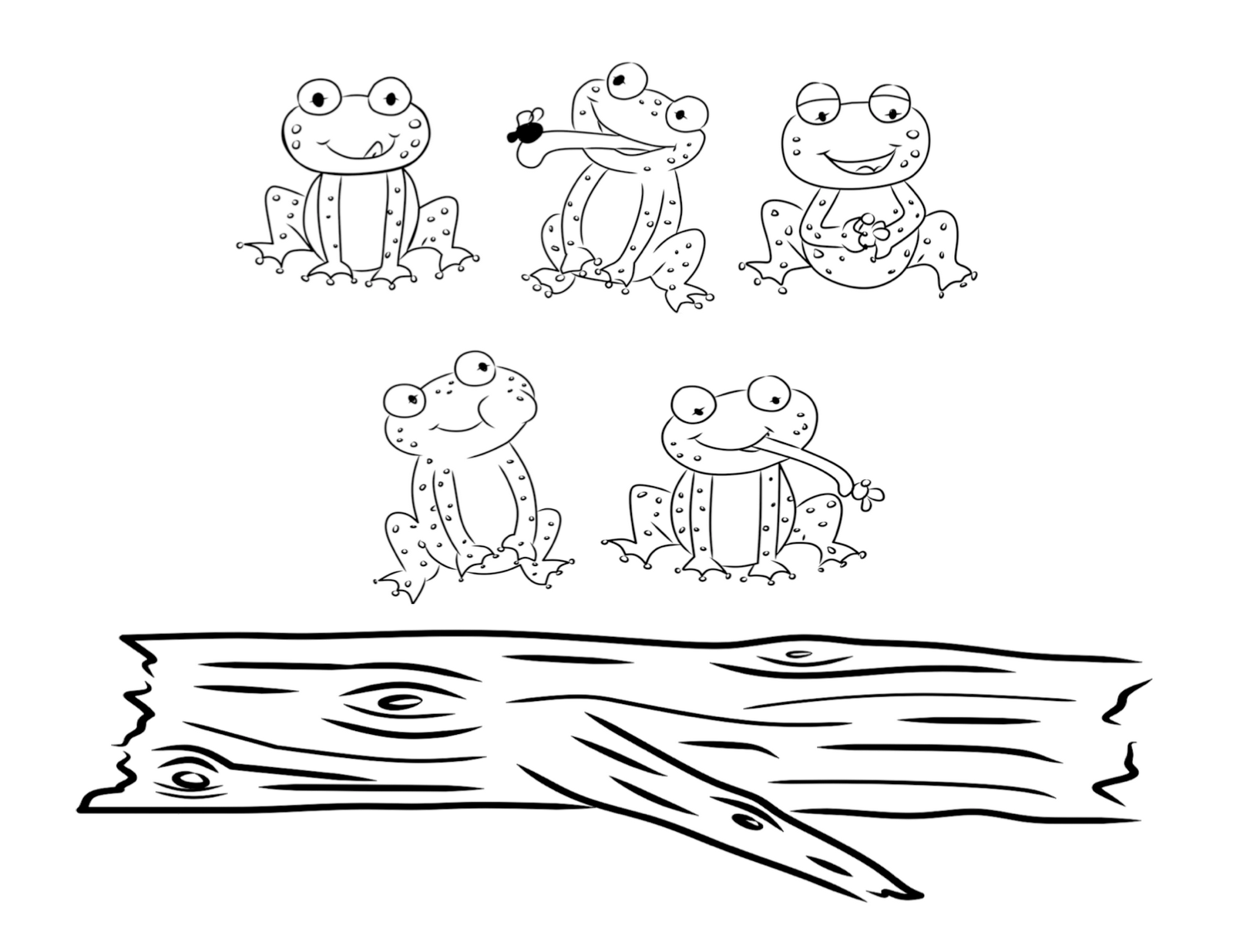 Bust out your crayons five little speckled frogs nursery rhymes activities frog coloring pages little speckled frogs