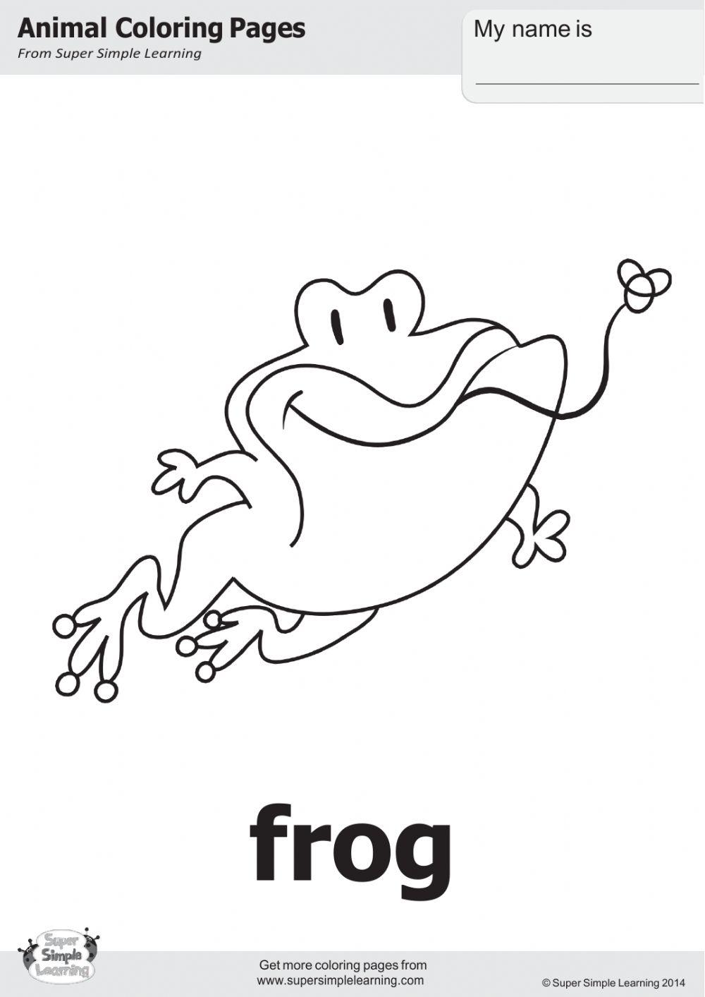 Five little speckled frogs color online exercise for live worksheets