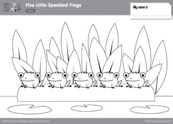 Five little speckled frogs