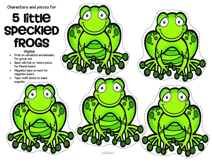 Kidsparkz preschool circle time little speckled frogs frog theme