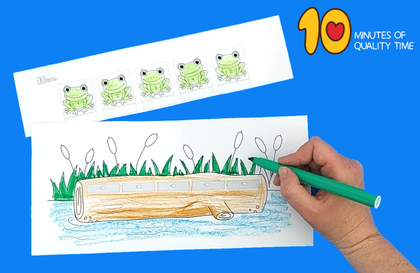 Five little speckled frogs craft â minutes of quality time