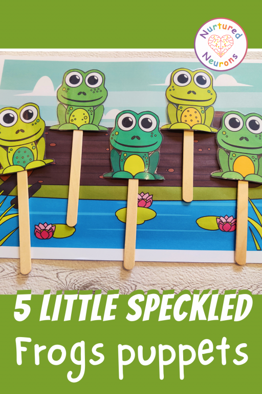 Little speckled frogs popsicle puppets