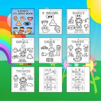 Discover the senses with preschool printable coloring pages for kids pdf