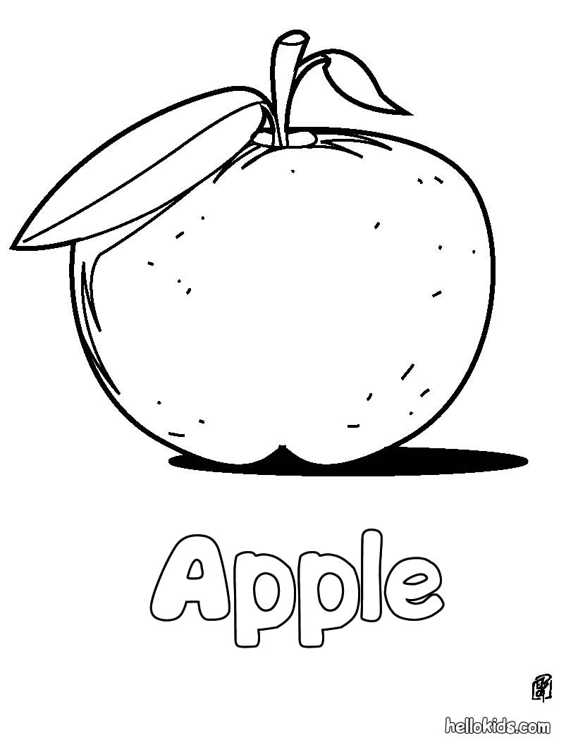 Apple coloring pages