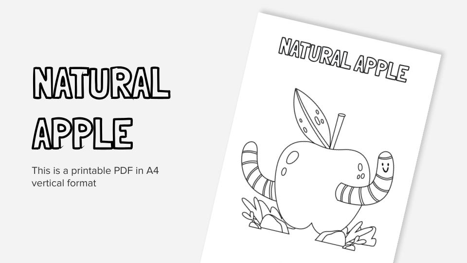 Printable coloring worksheets with apples in pdf format
