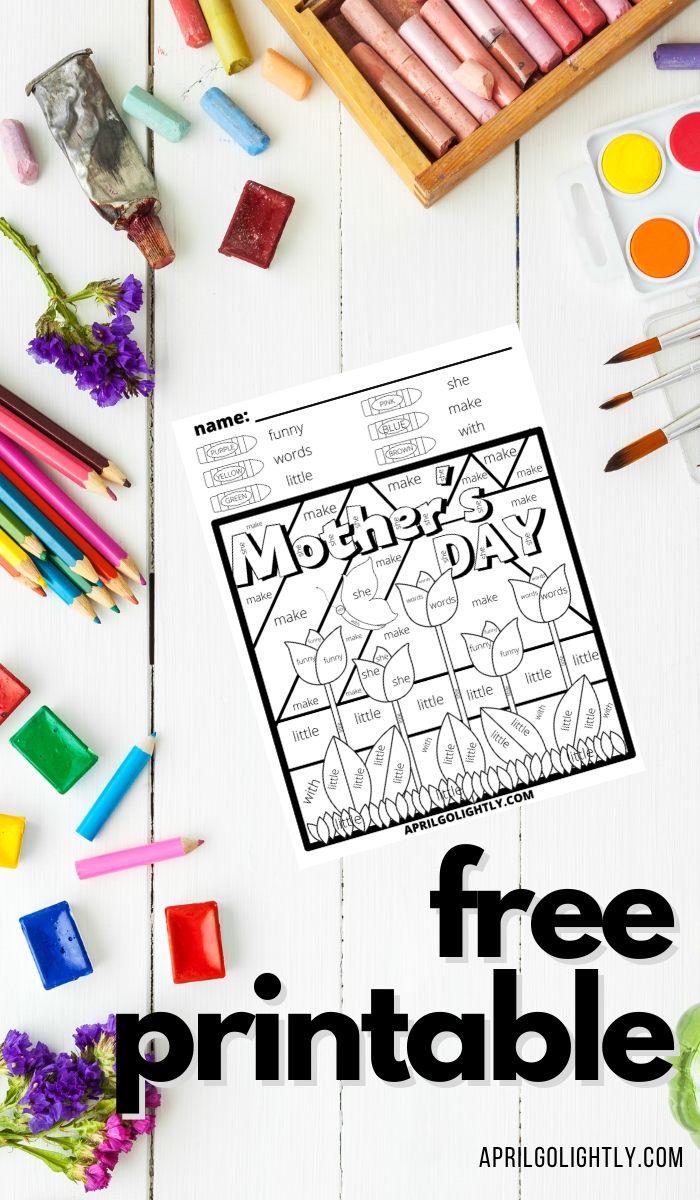 Mothers day coloring sheets