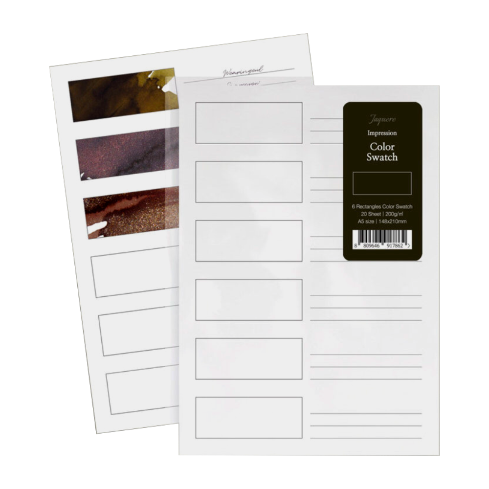 Wearingeul ink color swatch paper a sheets