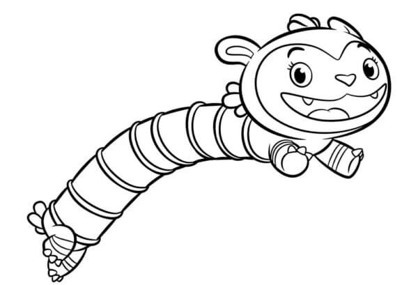 Abby hatcher funny character coloring page