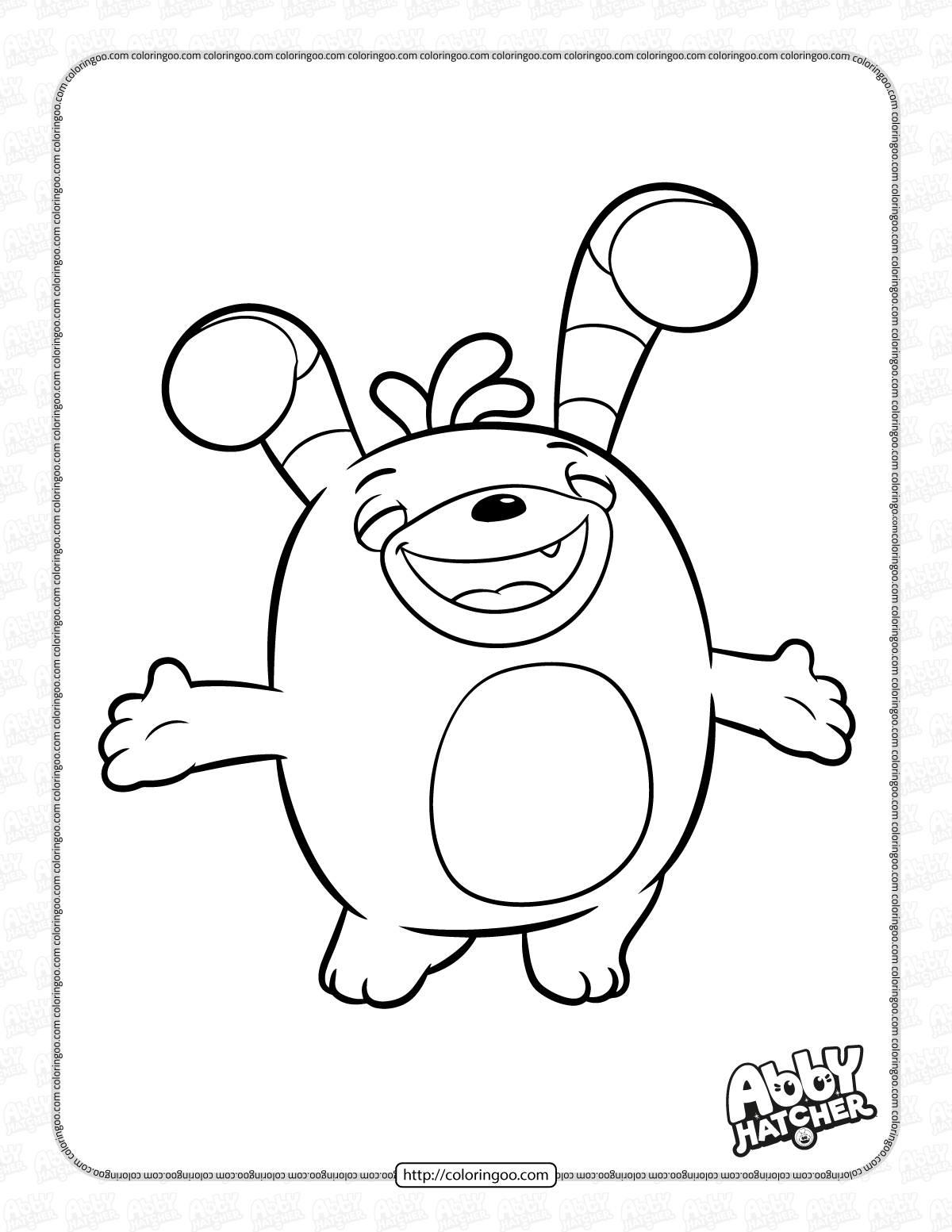Free abby hatcher bozzly coloring pages