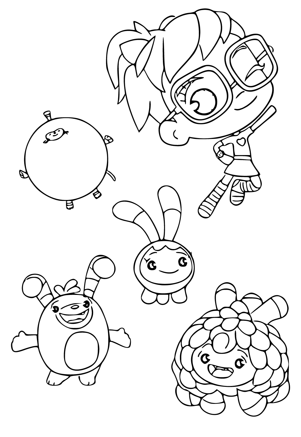 Free printable abby hatcher characters coloring page sheet and picture for adults and kids girls and boys