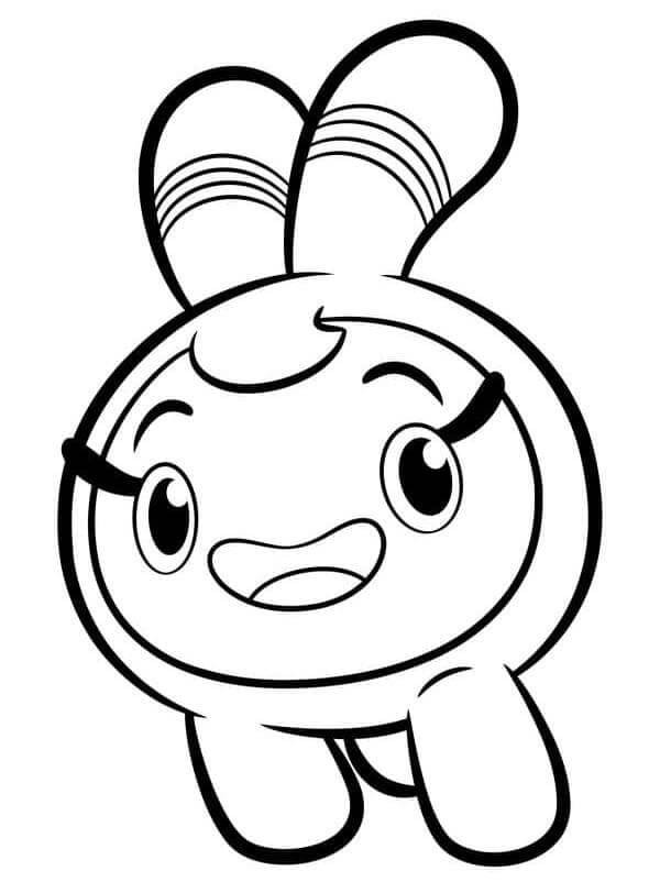 Rosa and the littlest do coloring page