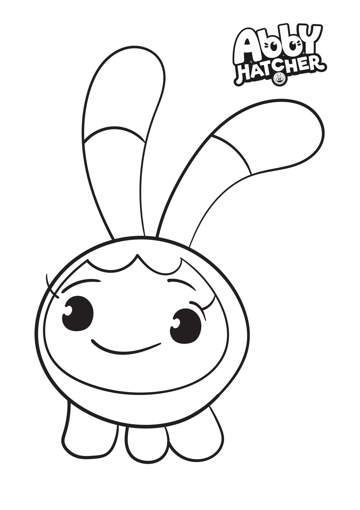 Abby hatcher squeaky peeper coloring page