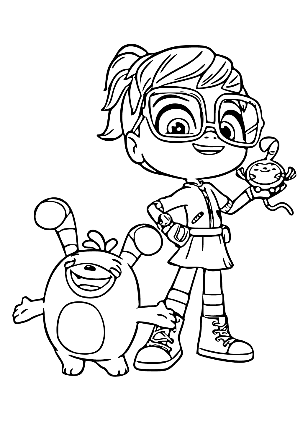 Free printable abby hatcher smile coloring page sheet and picture for adults and kids girls and boys