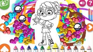 Abby hatcher new colouring video super fun coloring nick jr game color abby full colour