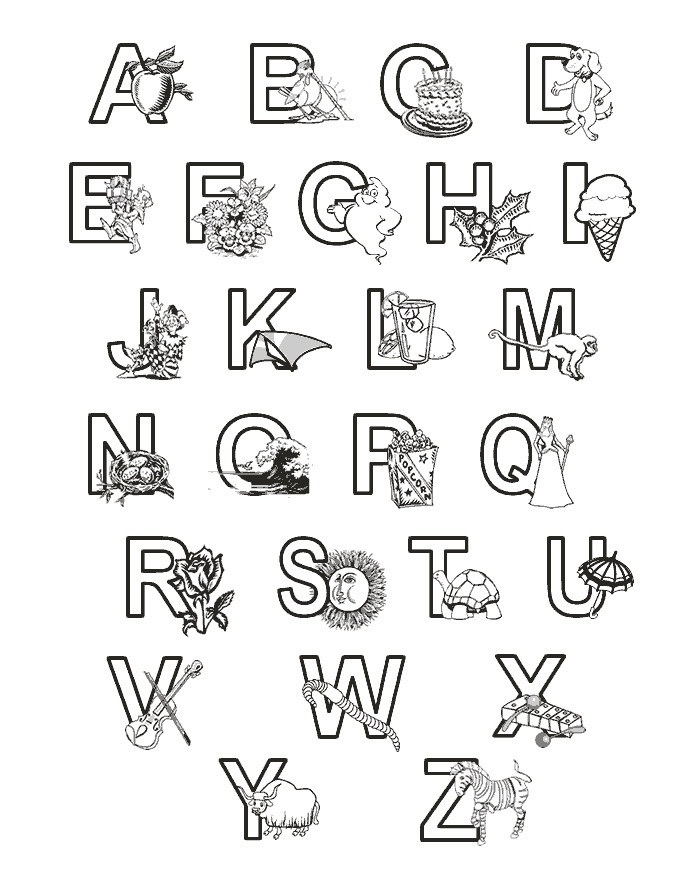 Free printable abc coloring pages for kids