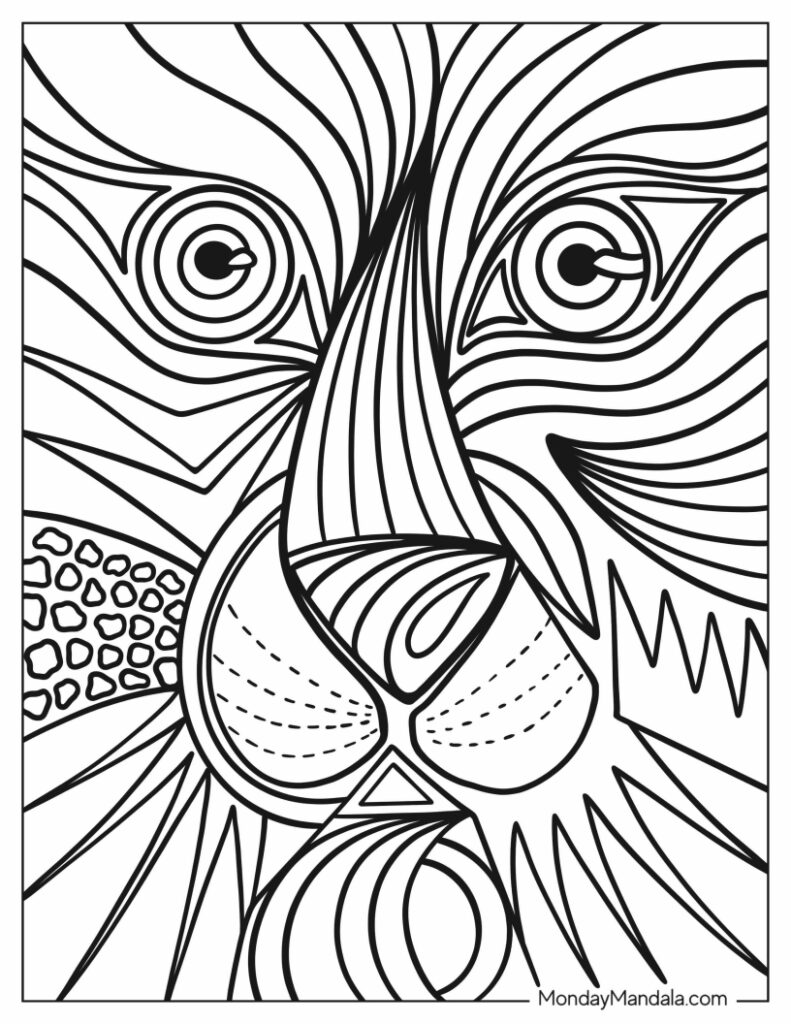 Abstract coloring pages free pdf printables