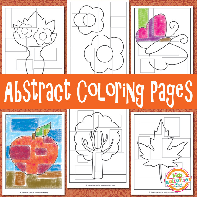 Abstract coloring pages free kids printable kids activities blog