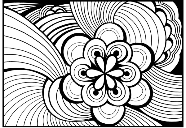 Free abstract coloring pages in ai