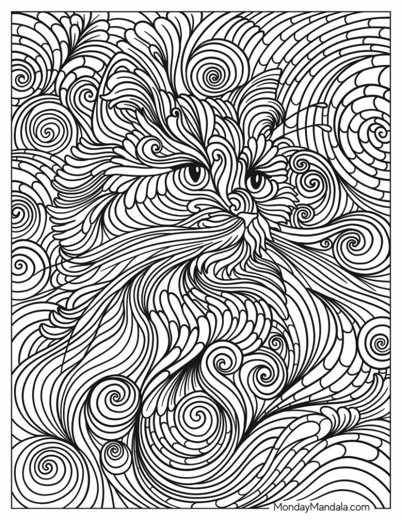 Abstract coloring pages free pdf printables