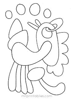 Abstract coloring pages for kids