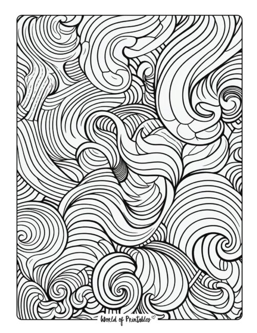 Abstract coloring pages