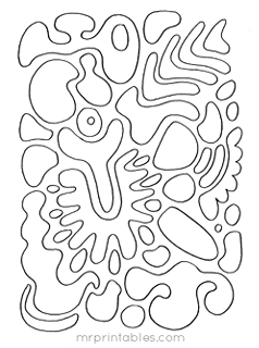Dunia seni visual kssr tahun abstract coloring pages