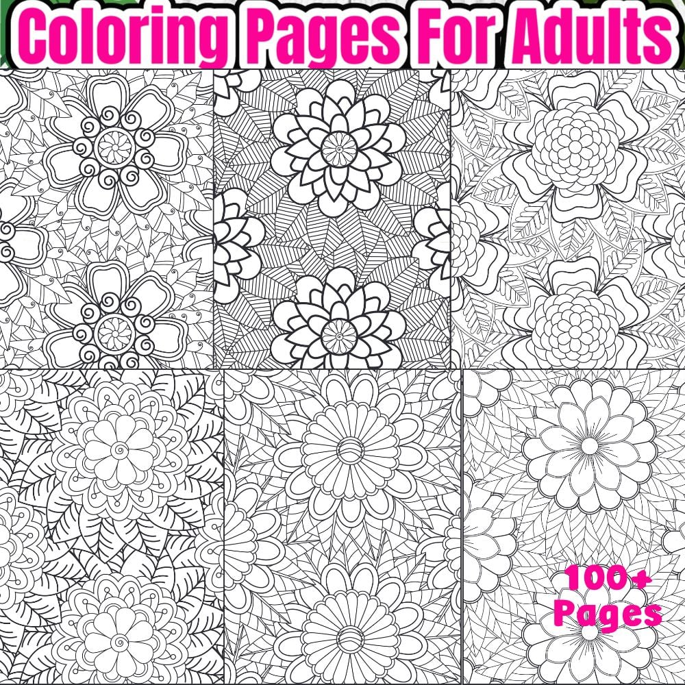 Abstract coloring pages for adults
