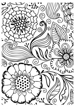 Free printable abstract coloring pages for adults and kids