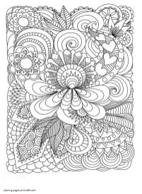 Free printable adult coloring pages abstract