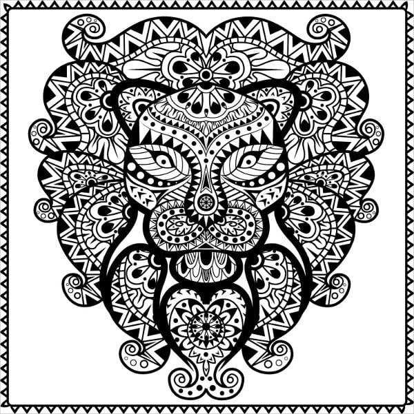 Abstract coloring pages