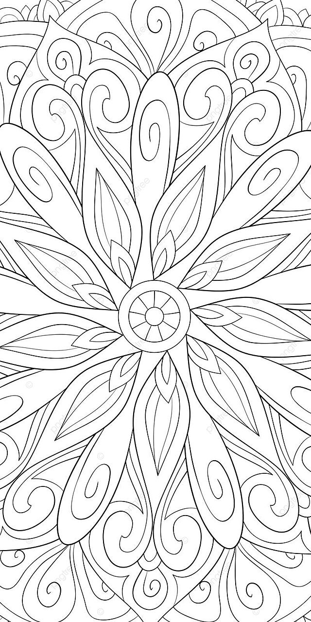 A delightful abstract background image for relaxation found in an adult coloring book vector petals print art png and vector with transparent background for free download