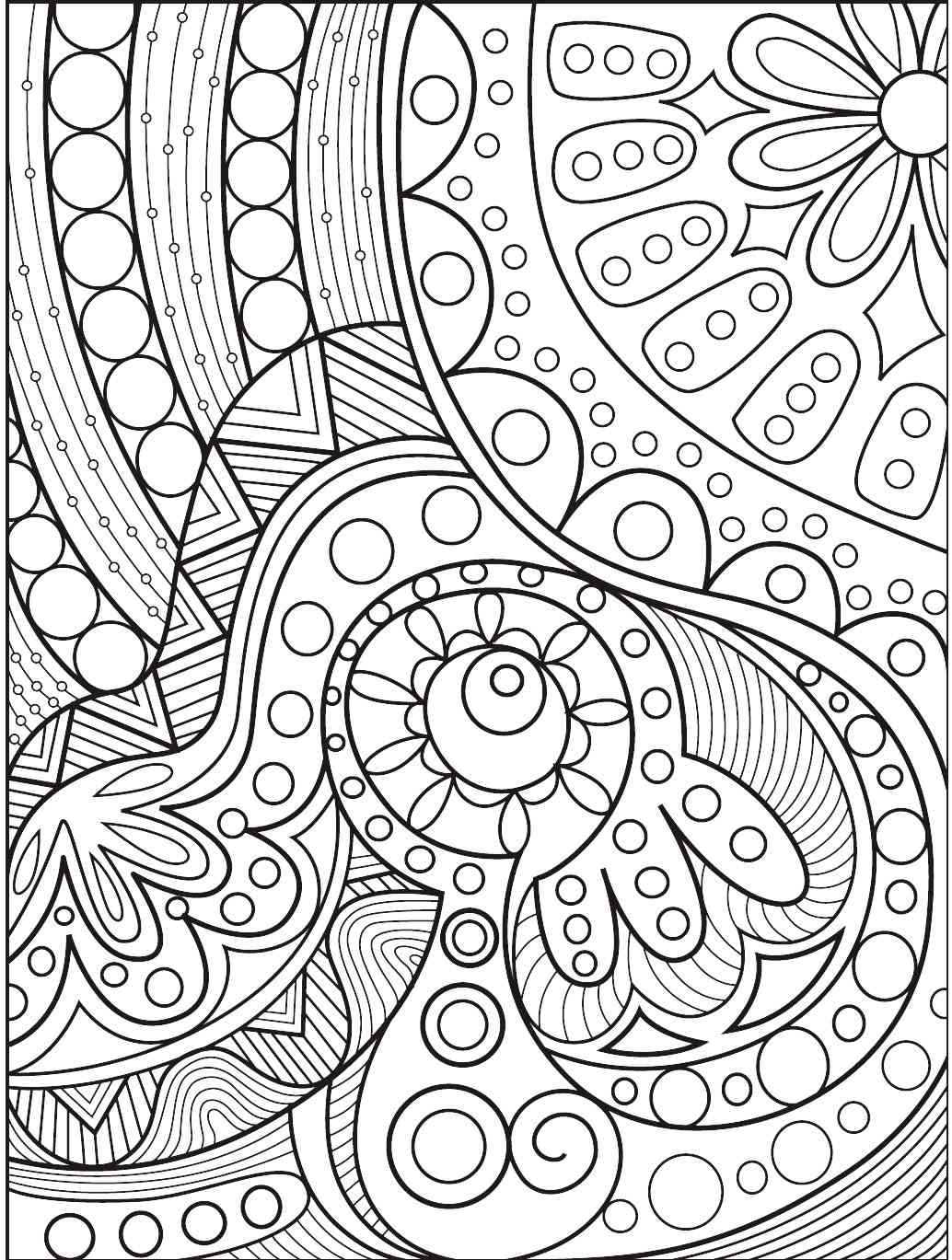 Abstract coloring pages for adults