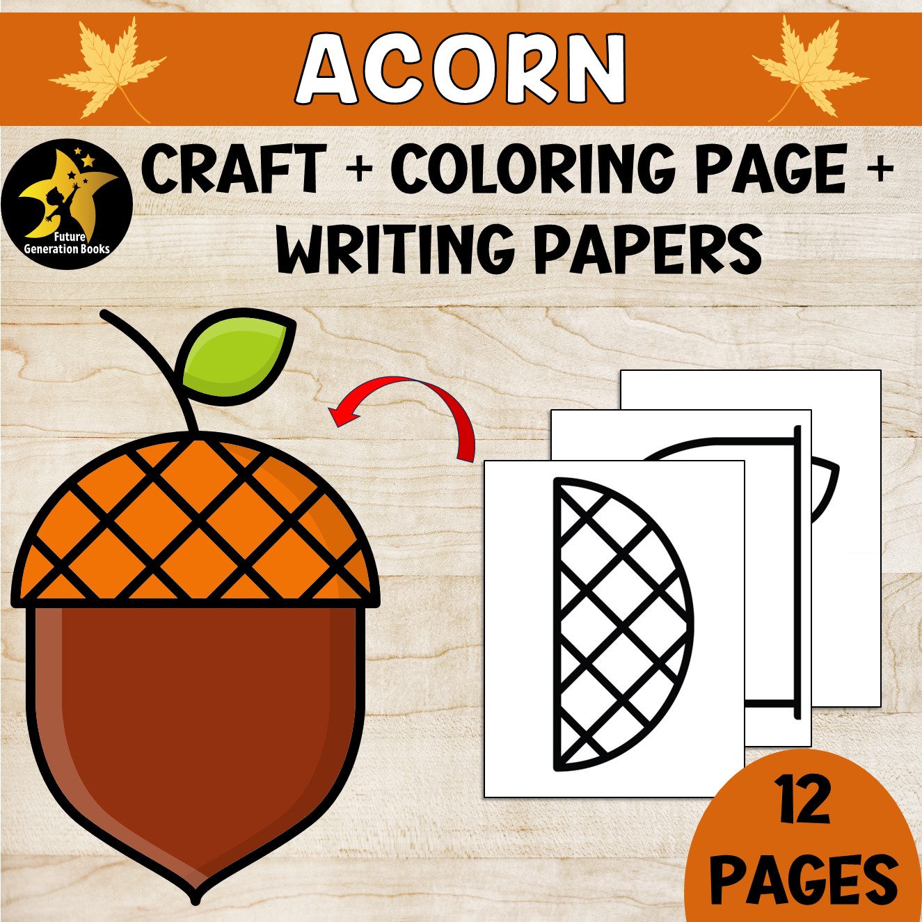 Fall acorn craft activities kindergarten bulletin board autumn writing papers made by teachers