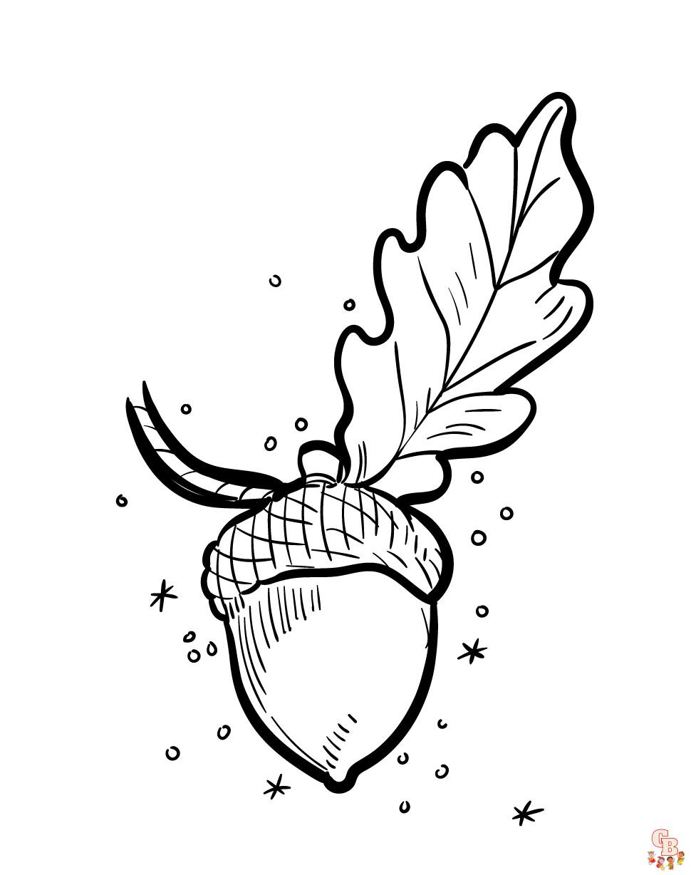 Discover fun and free acorn coloring pages for kids
