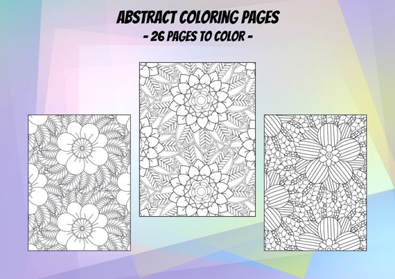 Abstract coloring pages printable pages amazing adult