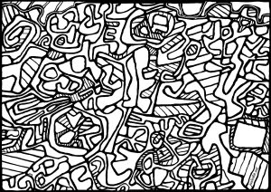 Abstract coloring pages for adults kids