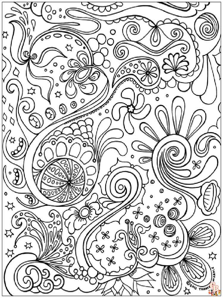 Free abstract coloring pages adult printable sheets for relaxation