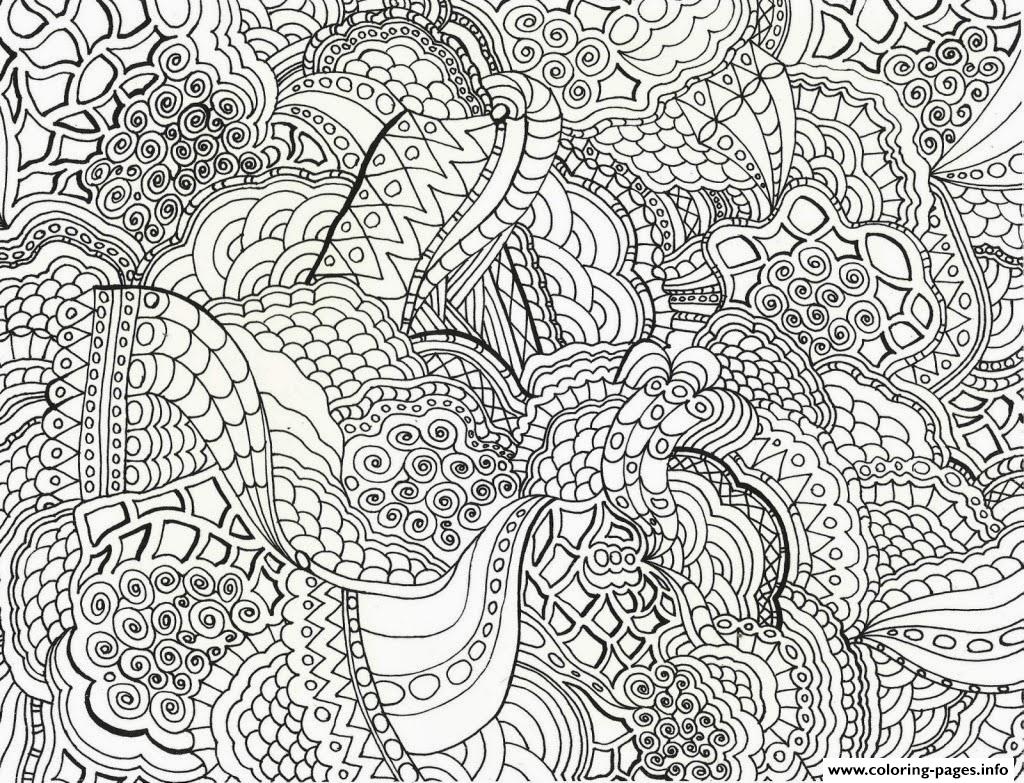 Adults abstract printable free coloring page printable