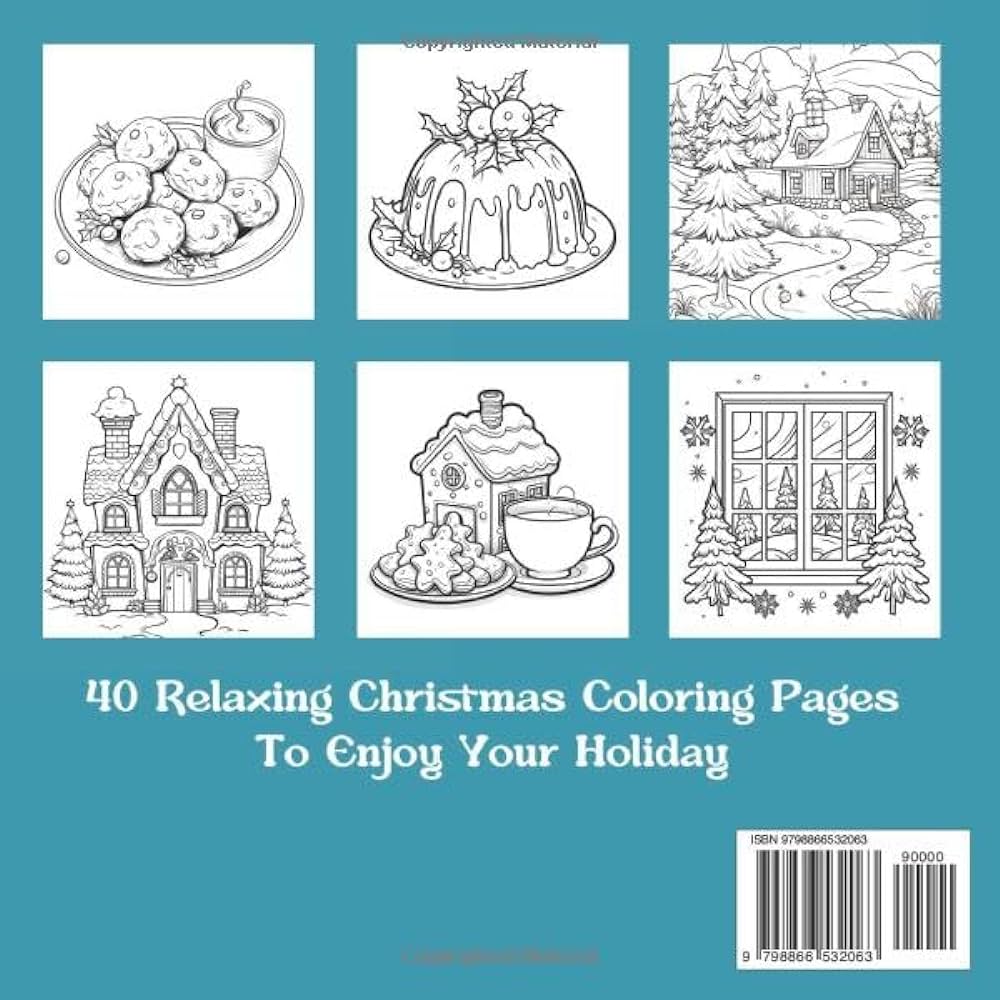 Large print relaxing christmas coloring book easy simple coloring pages for fun relaxation for kids adults and seniors lynn carter books