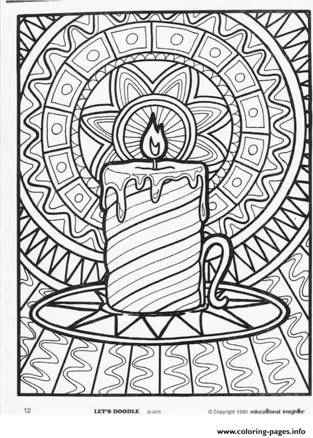 Free adult christmas coloring pages printables artsy pretty plants