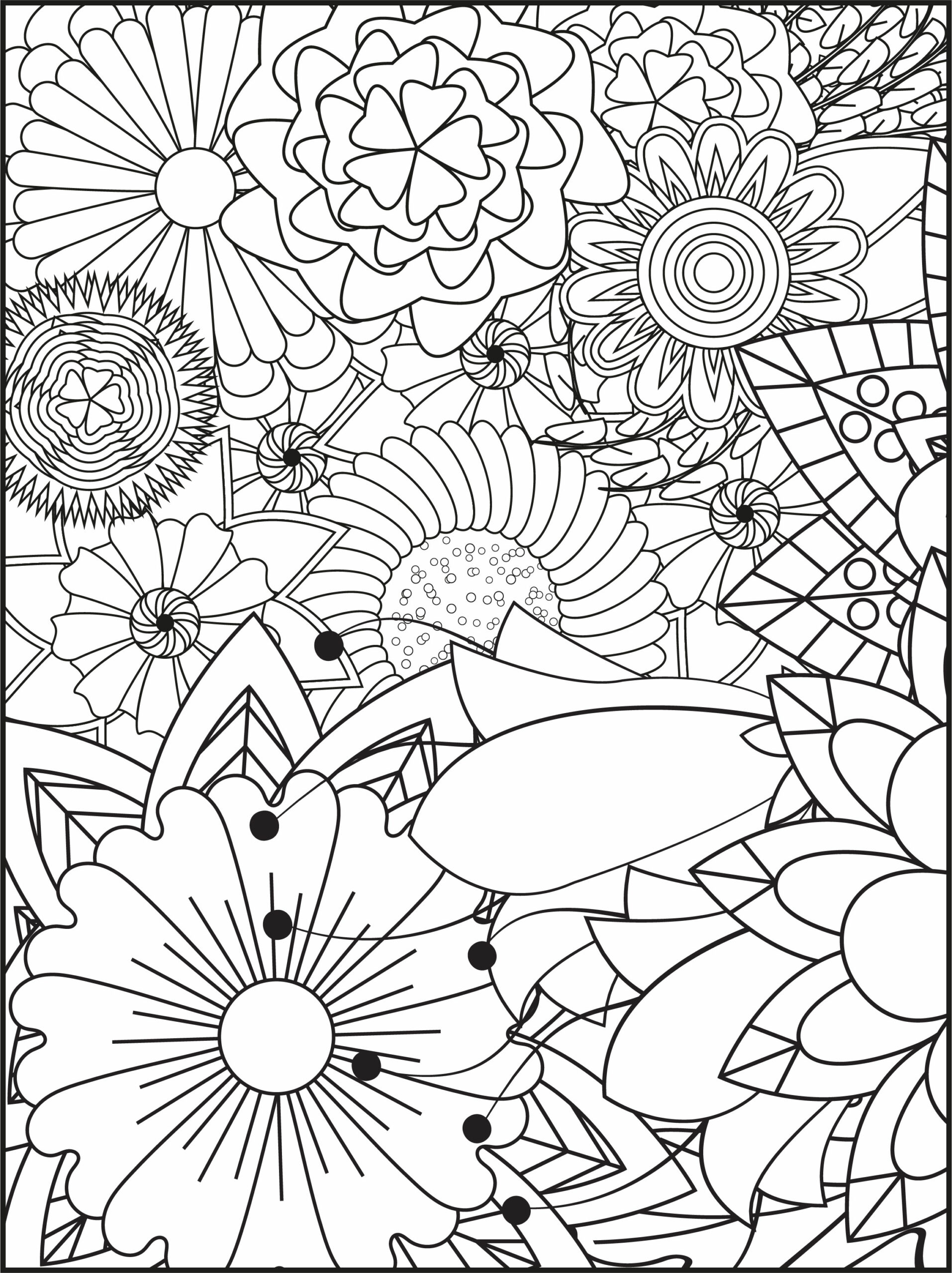 Ðð beautiful flower coloring pages for adults ðºð made by teachers