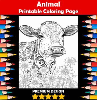 Adult coloring pages animals tpt