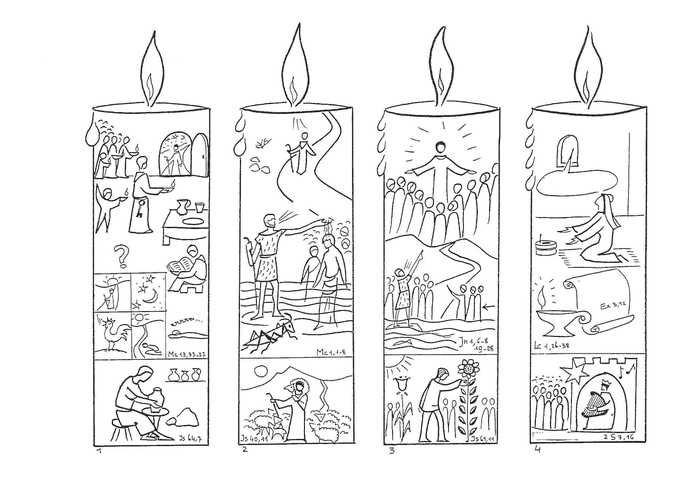 Joyful christmas advent coloring pages